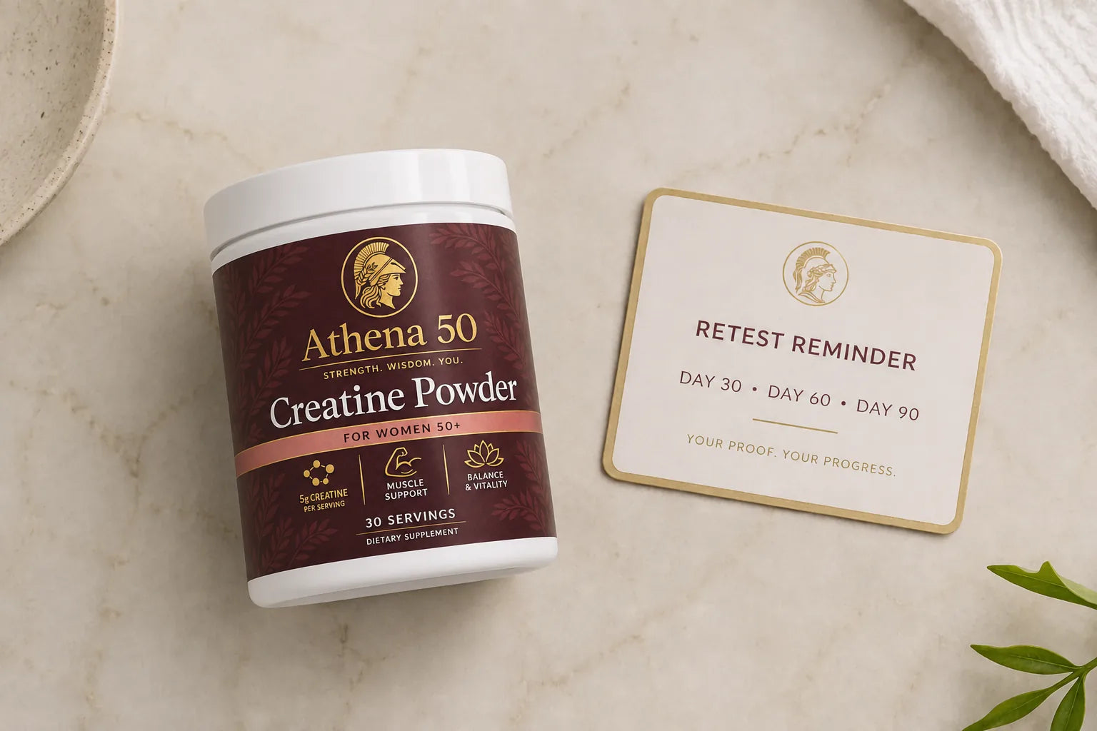 Monthly delivery: fresh tub plus retest reminder