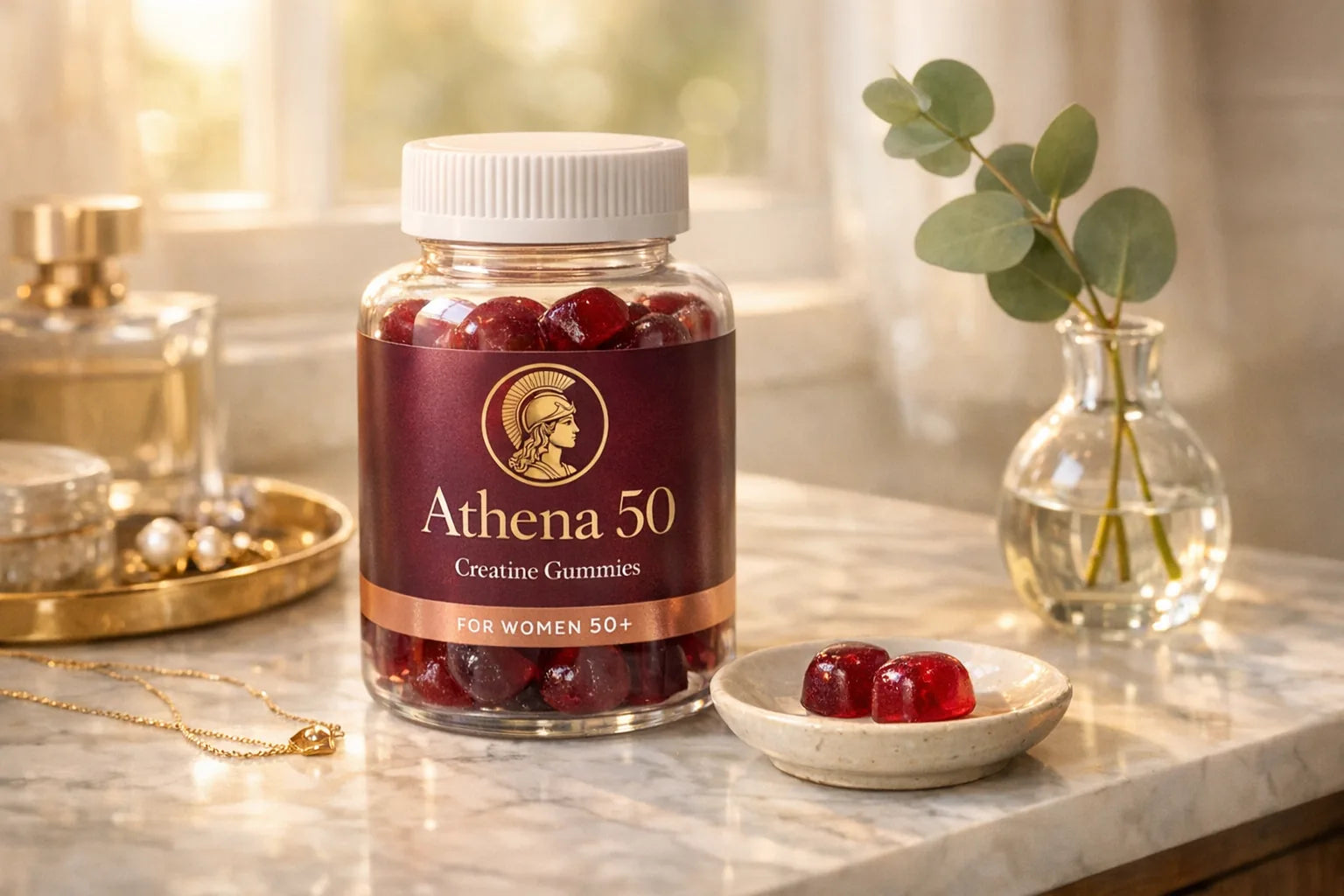 Athena 50 on a marble vanity
